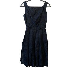 Vintage Black Brocade 50’s Style Cocktail Dress